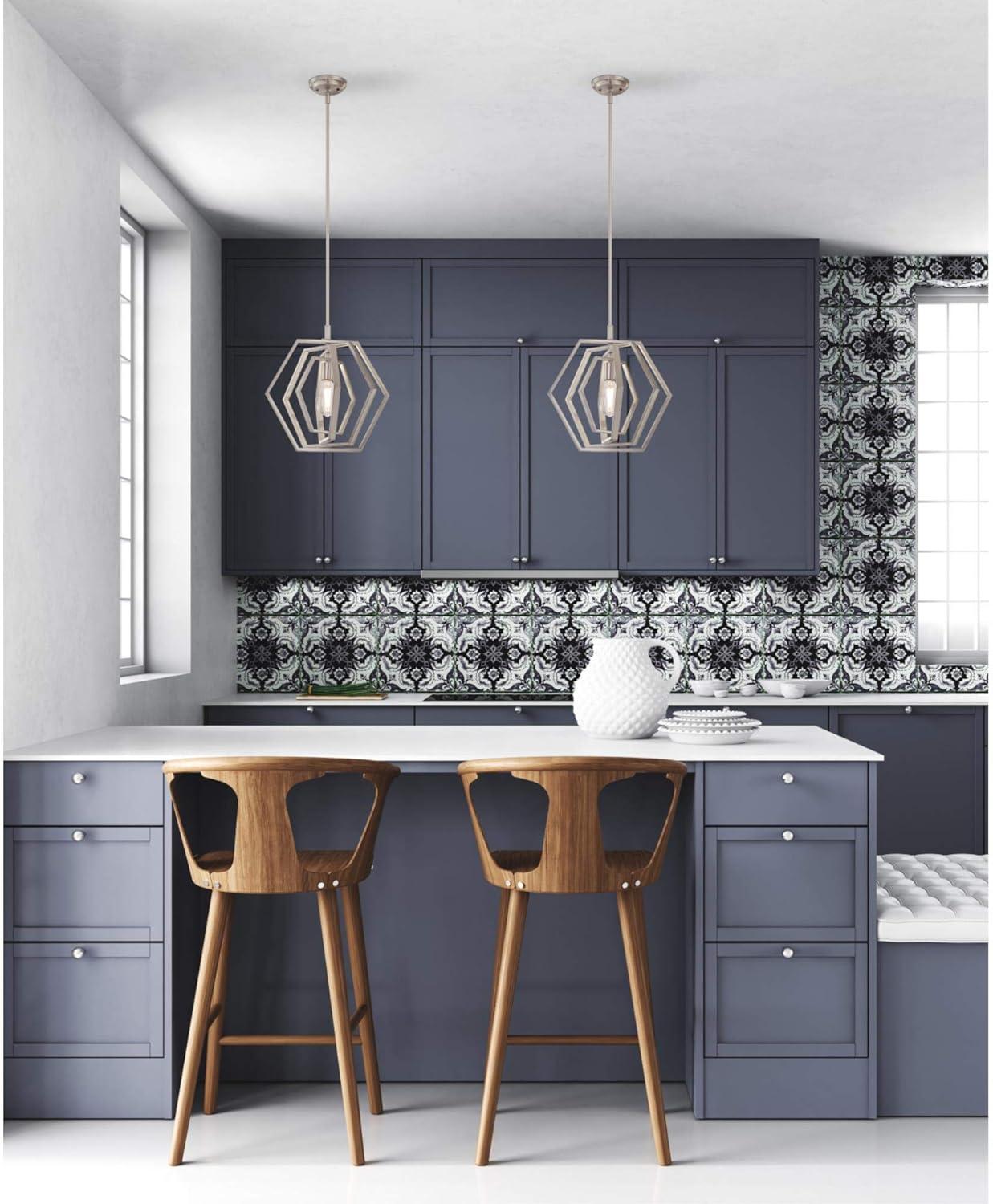 image:imageWestinghouse 6369800 Holly OneLight Indoor Pendant 15Inch Metal Brushed Nickel FinishBrushed Nickel