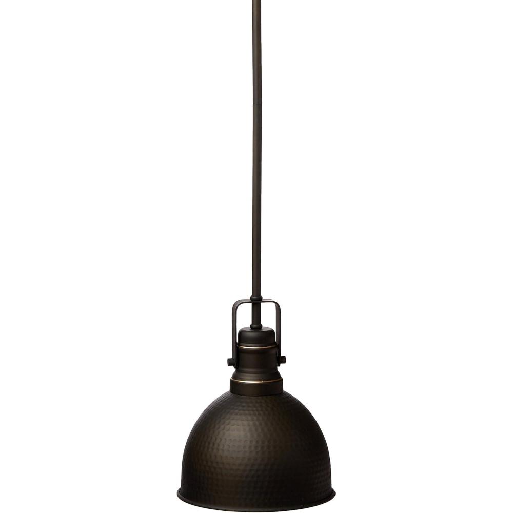 image:imageWestinghouse Lighting 6345600 OneLight Mini Pendant Hammered Oil Rubbed Bronze Finish with Highlights OilRubbed Bronze