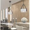 Westinghouse 6125800 Callowhill Craftsman-Style One Light Indoor Pendant, Matte Black and Antique Ash Finish