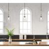 Westinghouse 6130400 Biloxi Craftsman-Style One Light Indoor Mini Pendant, Barnwood Finish, Clear Seeded Glass