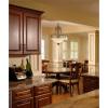 Westinghouse 6220800 Regal Springs Three-Light Interior Pendant, Ebony Gold Finish with Burnt Scavo Glass