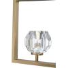 Westinghouse 6367400 Gun Metal Finish with Crystal Glass Zoa One-Light LED Indoor Pendant, Matte Brushed Gunmetal, one Size(Brushed Brass)