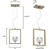 Westinghouse 6367400 Gun Metal Finish with Crystal Glass Zoa One-Light LED Indoor Pendant, Matte Brushed Gunmetal, one Size(Brushed Brass)