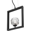 Westinghouse 6367400 Gun Metal Finish with Crystal Glass Zoa One-Light LED Indoor Pendant, Matte Brushed Gunmetal, one Size(Brushed Gun Metal)