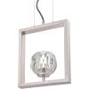 Westinghouse 6367400 Gun Metal Finish with Crystal Glass Zoa One-Light LED Indoor Pendant, Matte Brushed Gunmetal, one Size(Brushed Nickel)
