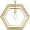 Westinghouse 6369800, Holly One-Light Indoor Pendant, 15-Inch, Metal, Brushed Nickel Finish(Brass)