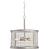 Westinghouse 6371200 Emmett Three-Light Indoor Pendant Light, Galvanized Steel Finish