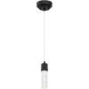 Westinghouse 6372300, Matte Black Finish with Bubble Glass Cava One-Light LED Indoor Mini Pendant, one size