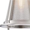 Westinghouse Lighting 6361800 Beatrix One-Light Indoor Mini Pendant, Brushed Nickel Finish with Mesh and Clear Glass(Indoor Pendant)