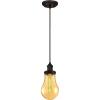 Westinghouse 6337000 One-Light Indoor Mini Pendant, Oil Rubbed Bronze Finish with Amber Teardrop Glass(Oil Rubbed Bronze with Amber Glass)