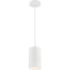 Westinghouse 6356700 Contemporary One-Light Adjustable Perforated Cylindrical Metal Shade, White Finish Mini Pendant