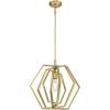 Westinghouse 6369800, Holly One-Light Indoor Pendant, 15-Inch, Metal, Brushed Nickel Finish(Brass)