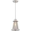 Westinghouse Lighting 6361800 Beatrix One-Light Indoor Mini Pendant, Brushed Nickel Finish with Mesh and Clear Glass(Indoor Pendant)