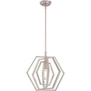 Westinghouse 6369800, Holly One-Light Indoor Pendant, 15-Inch, Metal, Brushed Nickel Finish(Brushed Nickel)