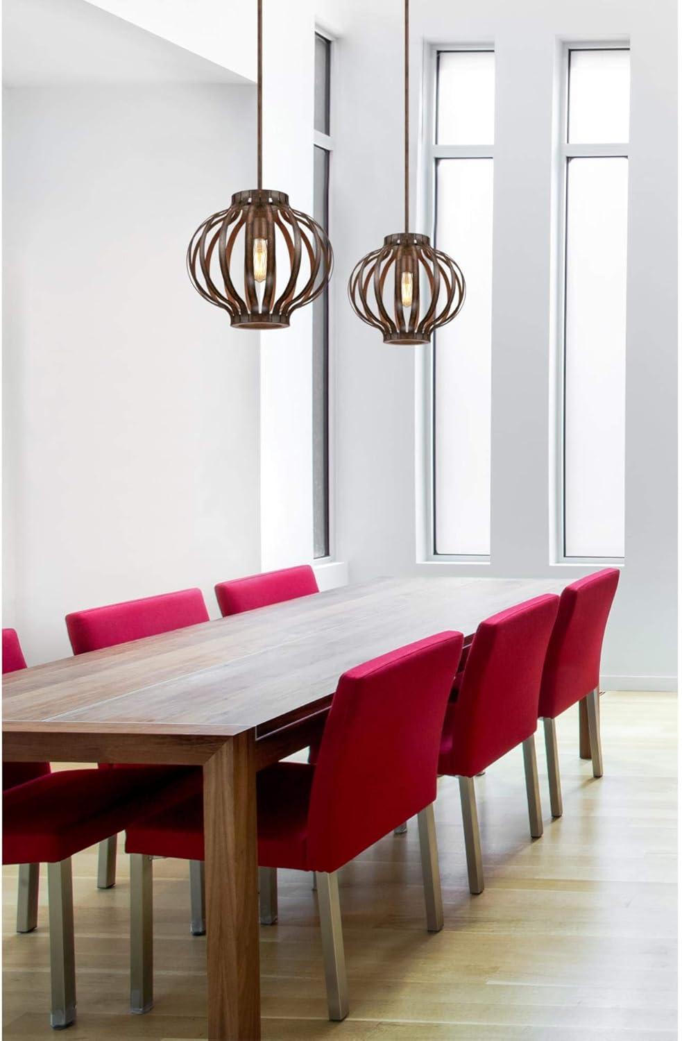image:imageWestinghouse Lighting 6372700 Barnwood Finish Farah OneLight Indoor Pendant Size Oil Rubbed Bronze one Size