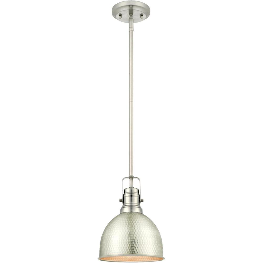 image:imageWestinghouse Lighting 6345500 Madras OneLight Indoor Mini Pendant Hammered Brushed Nickel FinishBrushed Nickel