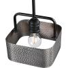 Westinghouse 6125600 Bexar Craftsman-Style One Light Indoor Mini Pendant, Matte Black and Dark Pewter Finish