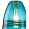 Westinghouse 6366300, Brushed Nickel Finish with Turquoise Glass Soren One-Light Indoor Mini Pendant, one Size(Turquoise)
