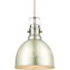 Westinghouse Lighting 6345500 Madras One-Light Indoor Mini Pendant, Hammered Brushed Nickel Finish(Brushed Nickel)