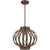 Westinghouse Lighting 6372700, Barnwood Finish Farah One-Light Indoor Pendant, Size, Oil Rubbed Bronze, one Size