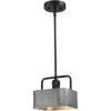 Westinghouse 6125600 Bexar Craftsman-Style One Light Indoor Mini Pendant, Matte Black and Dark Pewter Finish