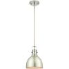 Westinghouse Lighting 6345500 Madras One-Light Indoor Mini Pendant, Hammered Brushed Nickel Finish(Brushed Nickel)