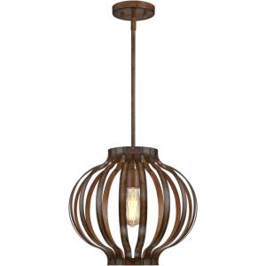 Westinghouse Lighting 6372700, Barnwood Finish Farah One-Light Indoor Pendant, Size, Oil Rubbed Bronze, one Size
