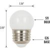 Westinghouse 5511220 1 Watt (10 Watt Equivalent) S11 White LED Light Bulb, Medium Base, 4 Pack(White)