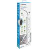 Westinghouse 6-Outlet 2-USB 900 Joule Surge Protector with Fabric Braided Tangle Free Cord, White