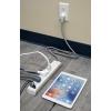 Westinghouse 6-Outlet 2-USB 900 Joule Surge Protector with Fabric Braided Tangle Free Cord, White
