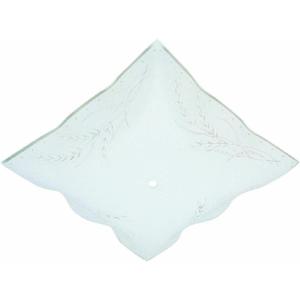 WESTINGHOUSE LIGHTING CORP 81800 12″ Ruffled SQ Diffuser, White