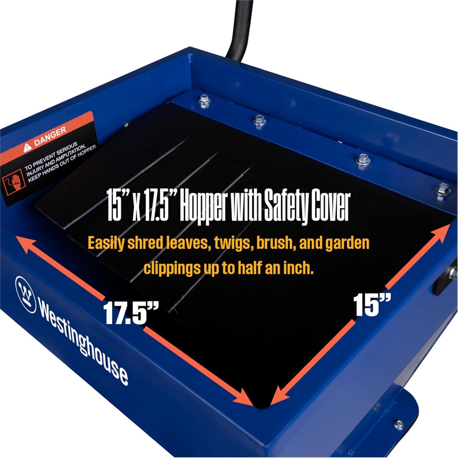 image:imageWestinghouse Heavy Duty Gas Powered 3Inch Wood Chipper Mulcher Shredder 3in1 with 246 Gallon Collection Bag for BranchesTwigsLeaves