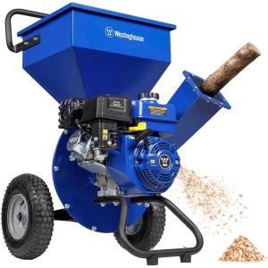 Westinghouse Heavy Duty Gas Powered 3-Inch Wood Chipper Mulcher Shredder, 3-in-1 with 24.6 Gallon Collection Bag for Branches/Twigs/Leaves
