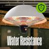 Westinghouse Outdoor Ceiling Patio Heater, Water Resistant, Adjustable Heat Output Up to 1500W, Auto Shut Off Overheat Protection, Hanging Infrared Heater for Patio Cover, Gazebo, & More – White(White)