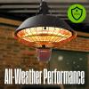 Westinghouse Outdoor Ceiling Patio Heater, Water Resistant, Hanging Infrared Pull String Heater for Patio Cover, Gazebo, Pergola, & More