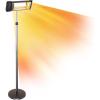 Westinghouse Outdoor Electric Patio Heater, Water Resistant, 44-73″ Height Adjustable, Overheat Protection, Auto Shut Off Tip Over Switch, Pole Mounted Infrared Heater for Backyard, Deck, & More