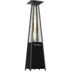 Westinghouse Outdoor Propane Patio Heater with Wheels, CSA Approved, 48,000 BTU, Auto Shut Off & Anti Tilt Switch, Home & Commercial Outdoor Use, Pyramid Patio Heater for Backyard, Restaurant, & More