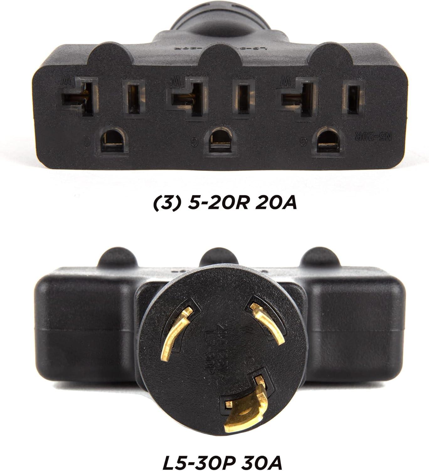 image:imageWestinghouse 30154A Generator Plug Adapter 30A 120V L530P to TT30RL530P to 3x 520R