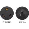 Westinghouse 301154A Generator Plug Adapter, 5-15P to TT-30R