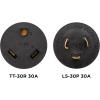 Westinghouse 30154A Generator Plug Adapter, 30A 120V L5-30P to TT-30R(L5-30P to TT-30R)
