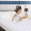 Westinghouse Heated Mattress Pad Queen Size, Dual Wireless Controller Electric Mattress Pad Bed Warmer, with 10 Heating Levels & 1 to 12 Hours Time Settings, Fit Up to 17″ Deep Pocket(Queen)
